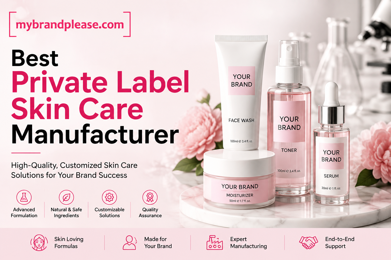 Best Private Label Skin Care Manufacturer for Cosmetic Brands