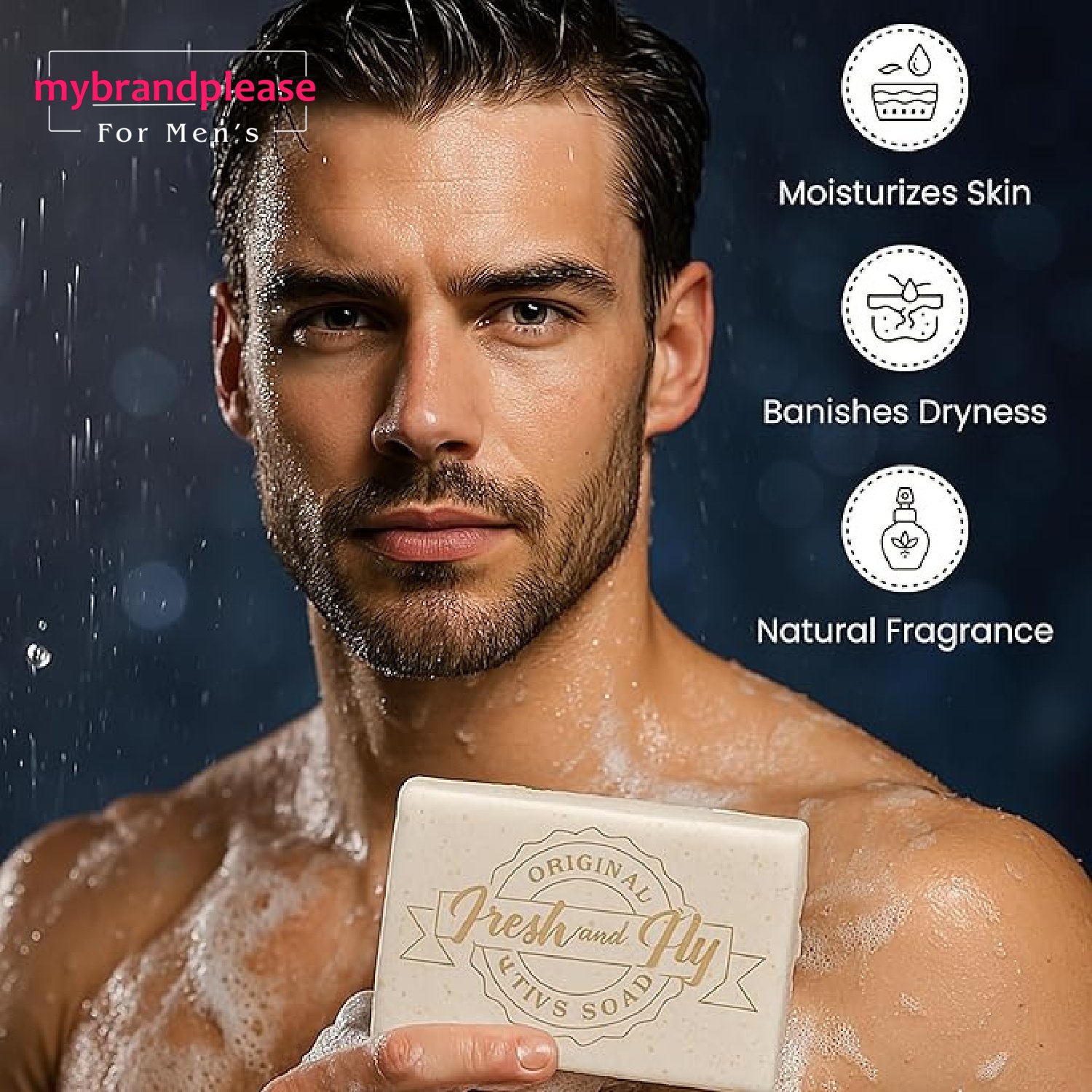 1) Exfoliation Body Bar for Mens 300g