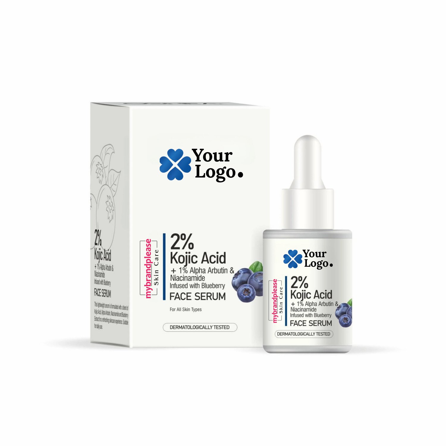 2 Kojic Acid + 1 Alpha Arbutin & Niacinamide infused with Blueberry Exquisite Serum