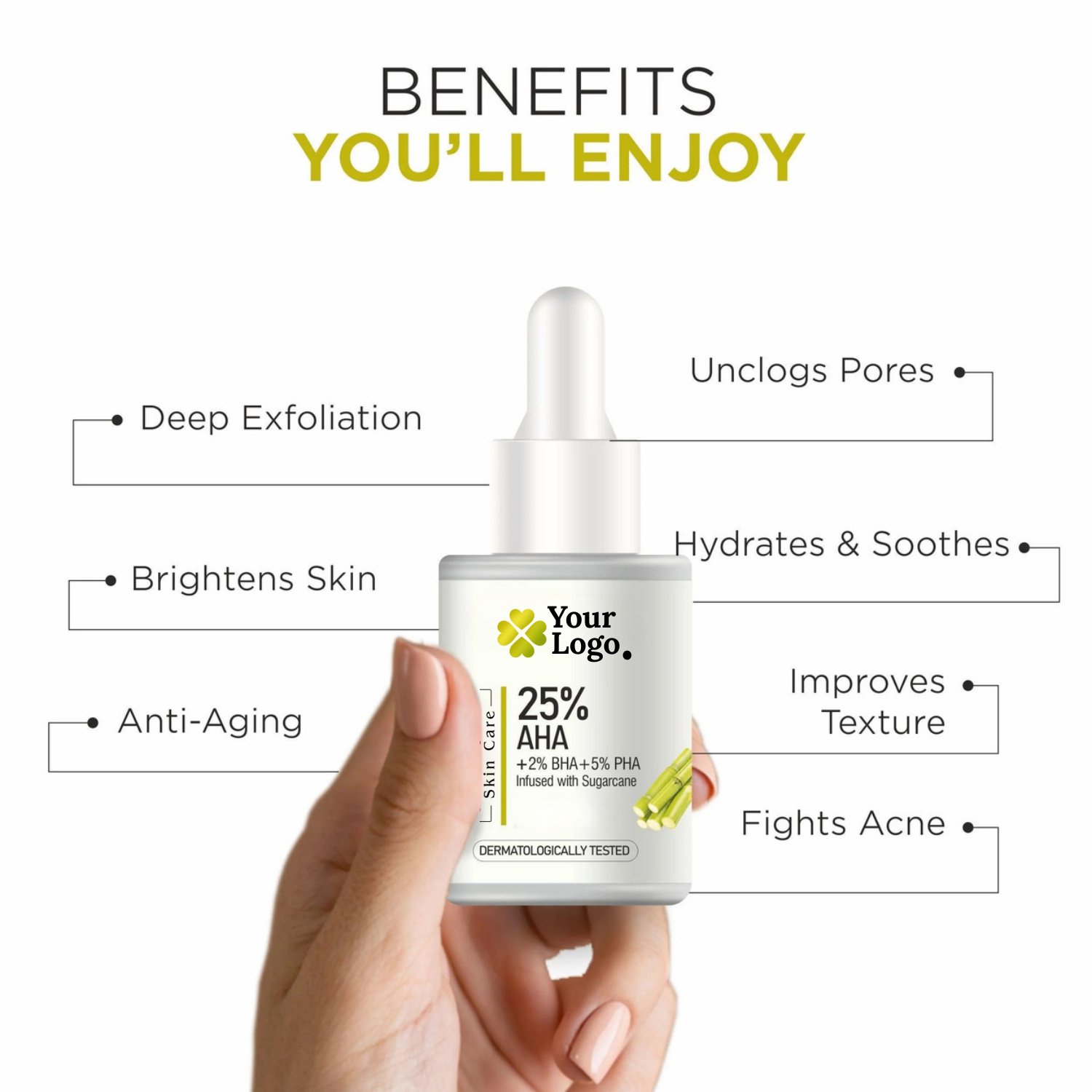 25 AHA + 2 BHA + 5 PHA infused with sugarcane Peeling Solution