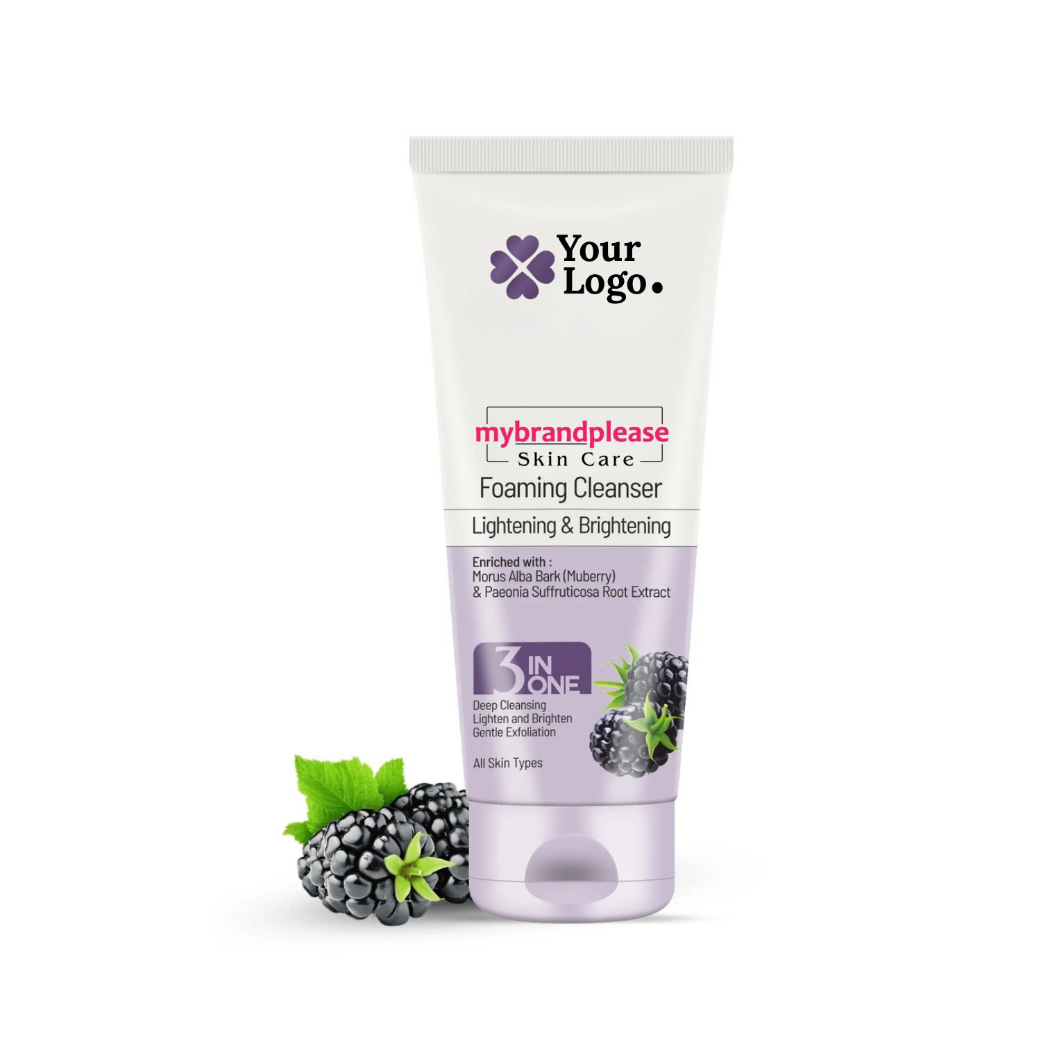 Brightening Foaming Cleanser Enriched with Mulberry & Paeonia Suffruticosa Root Extract