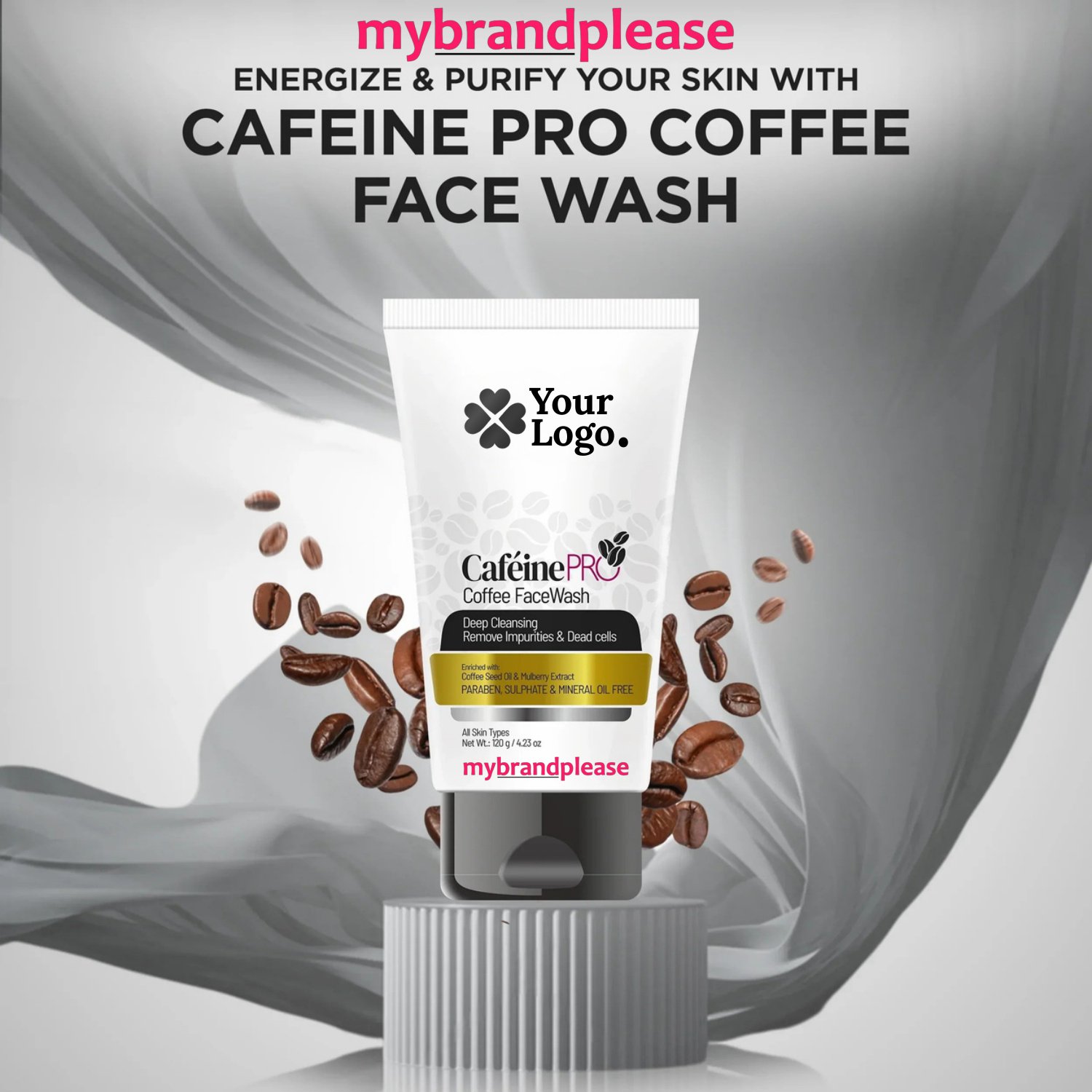 Cafeine Pro Coffee Face Wash Enriched with Coffee Seed Oil & Mulberry Extract