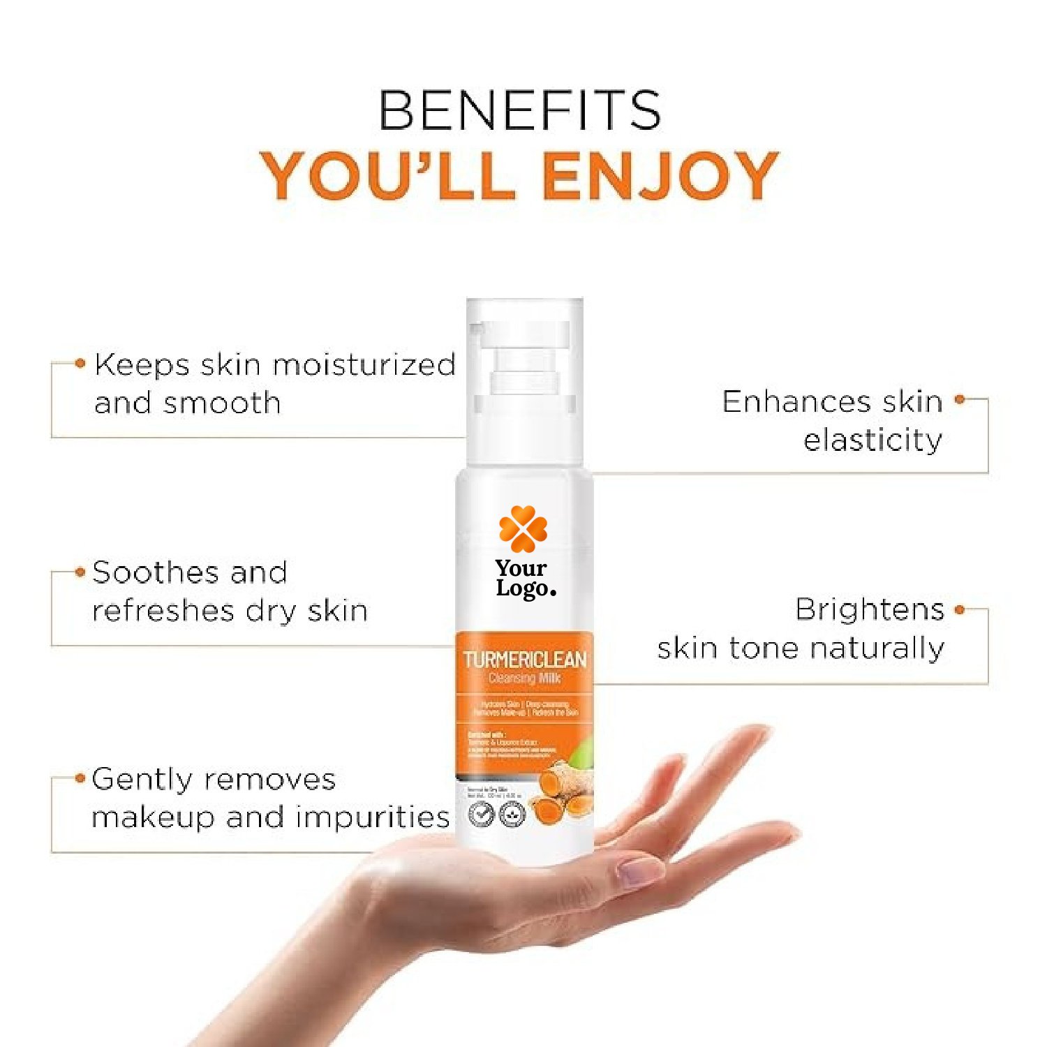 Cleansing Milk Enriched with Turmeric, Licorice & Aloe Vera Extract