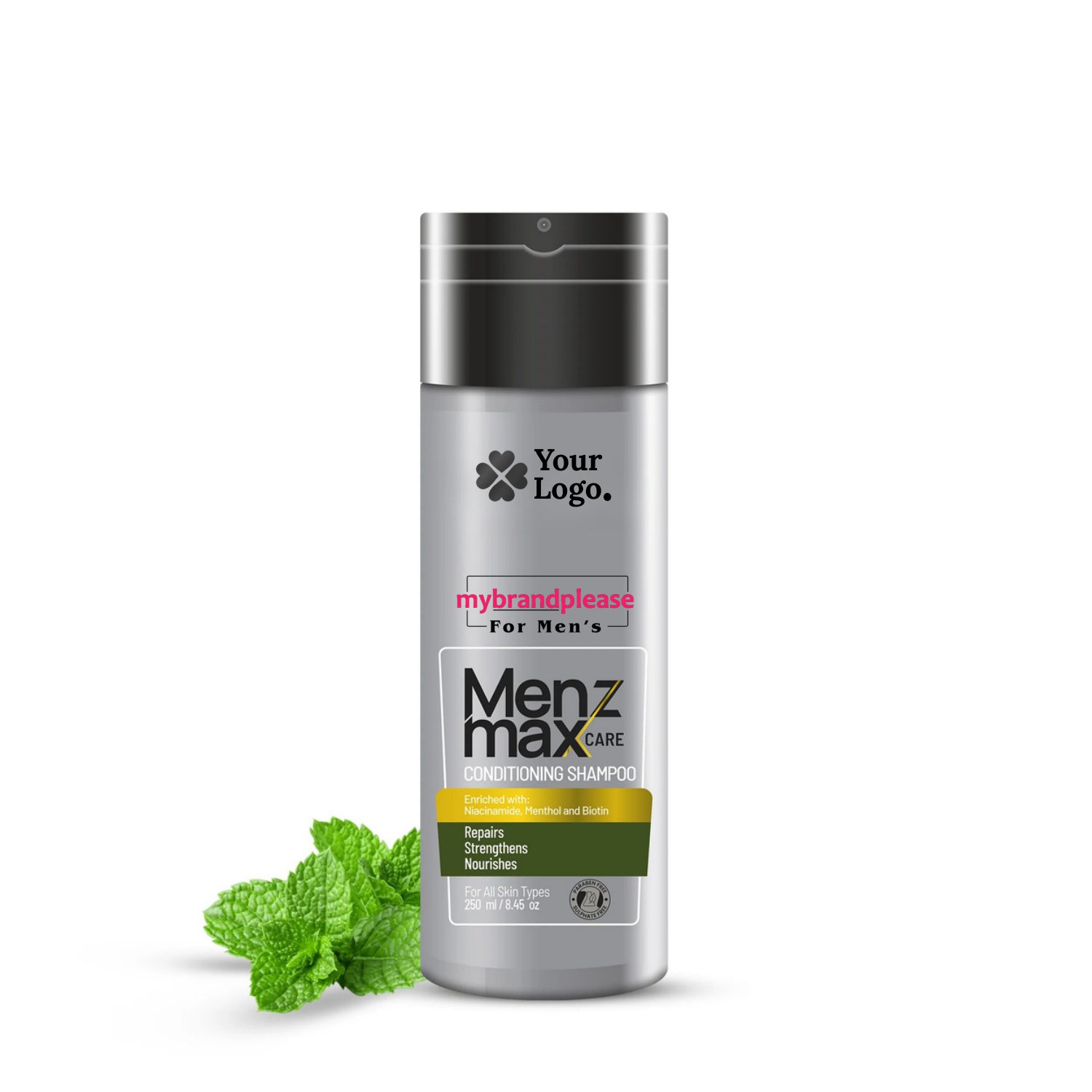 Conditioning Shampoo for Mens Enriched with Niacinamide, Menthol & Biotin