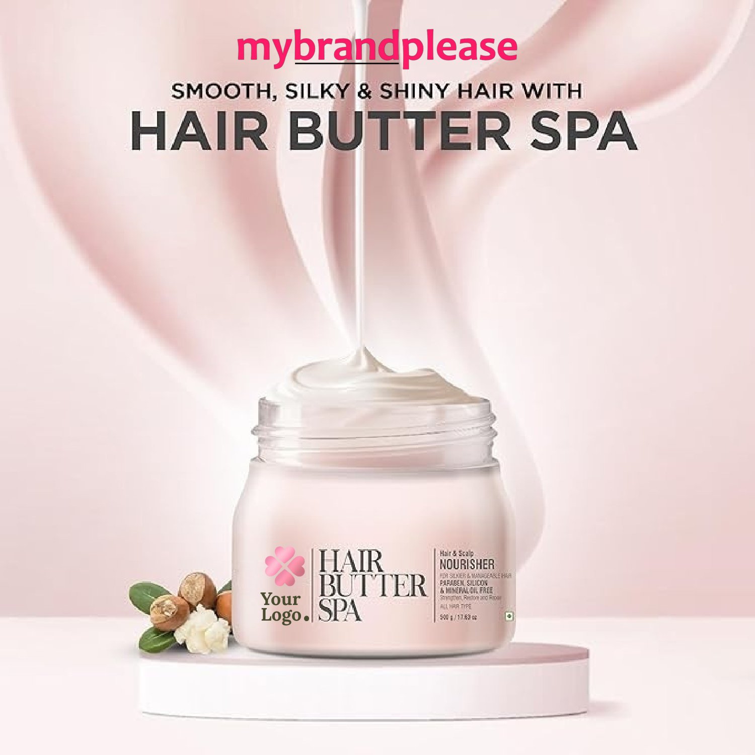 Hair Butter Enriched with Shea Butter, Neem, Basil & Avocado Extract