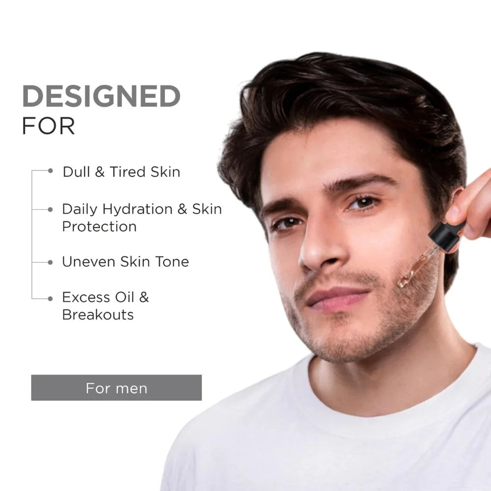 Menz Max Care Vitamin C, Niacinamide & Biotin Serum