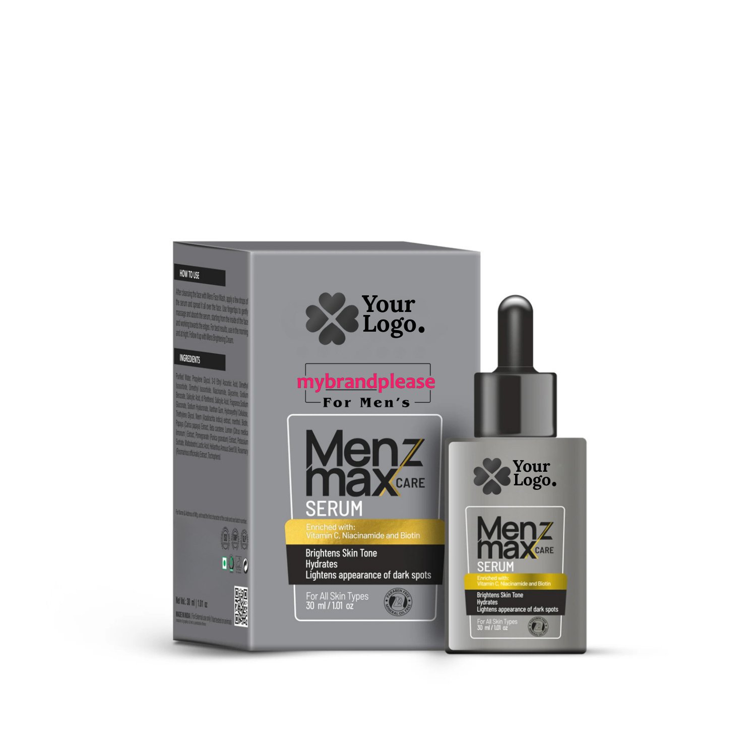 Menz Max Care Vitamin C, Niacinamide & Biotin Serum
