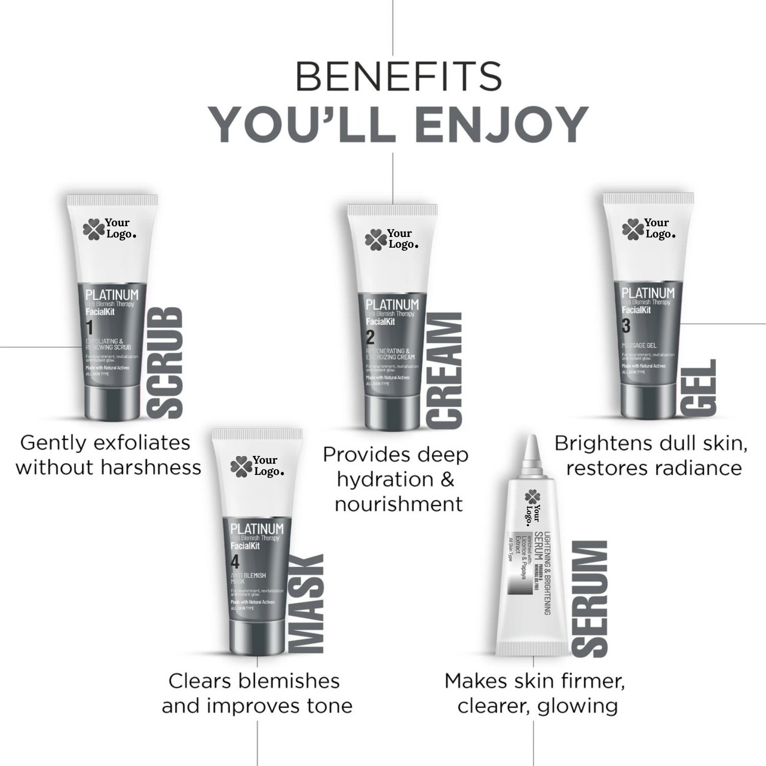 PLATINUM ANTI BLEMISH THERAPY – FACIAL KIT