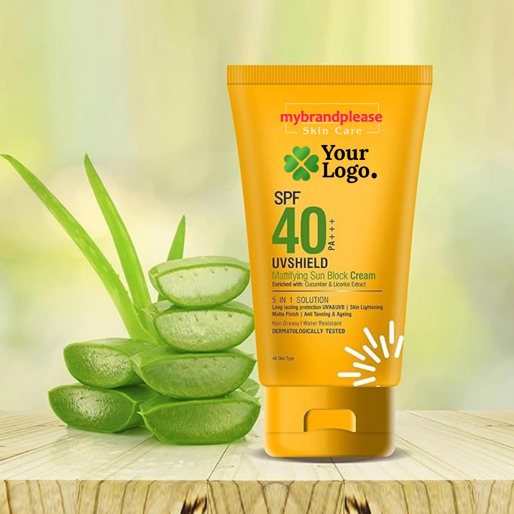 Private Label Custom Branding SPF 40 PA+++ UV Shield Moisturizer