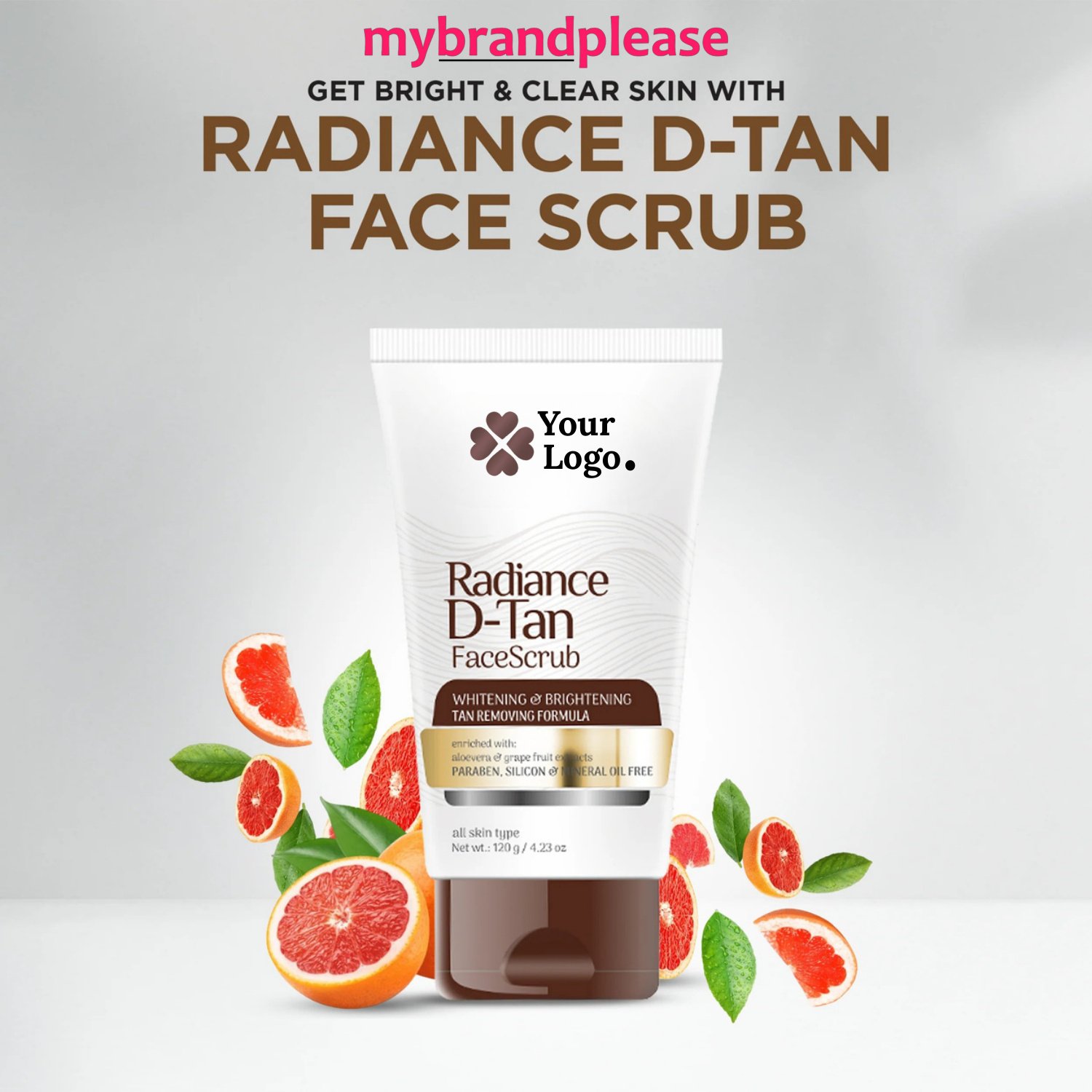 Radiance D Tan Face Scrub Enriched with Aloe Vera & Grapefruit Extract