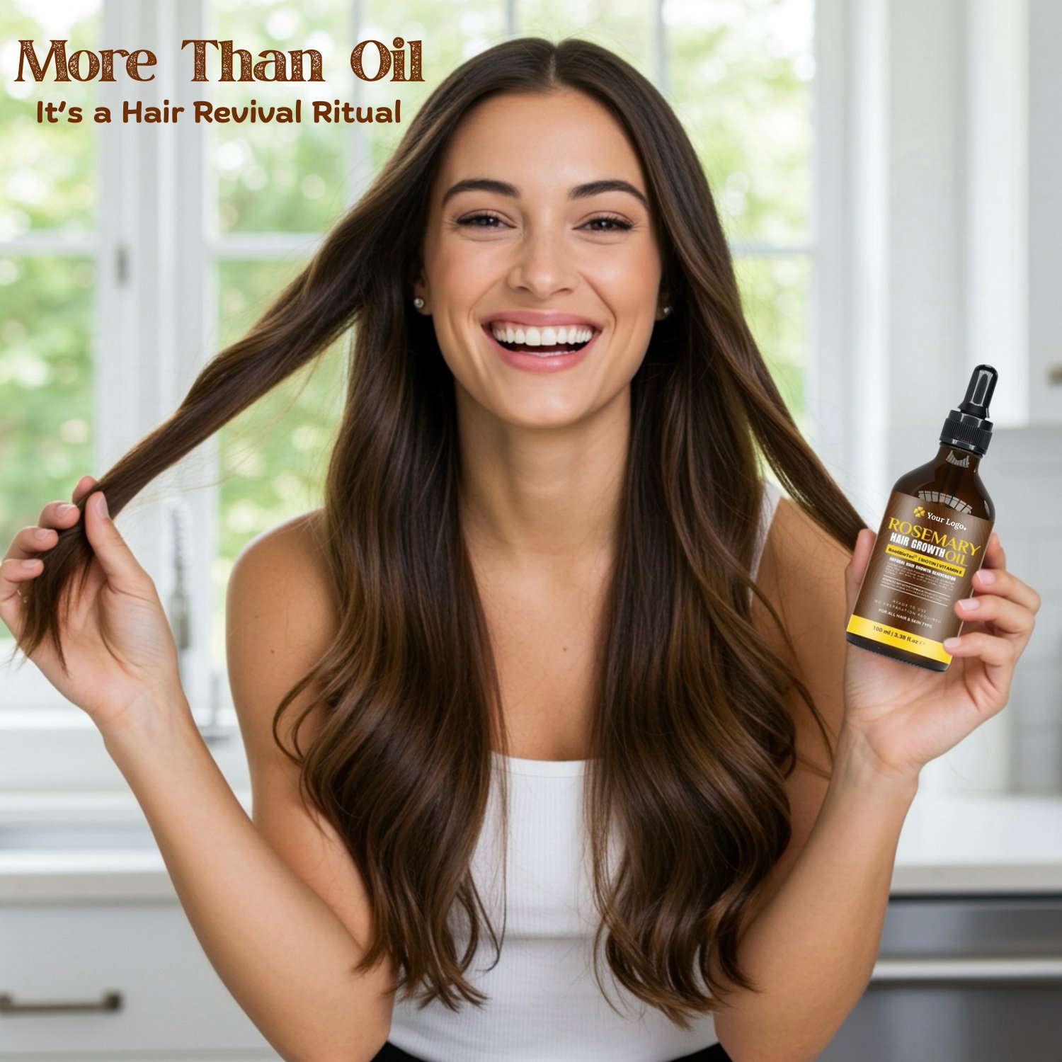 Rosemary Hair Growth Oil Enriched with RootBio Tec, Biotin & Vitamin E