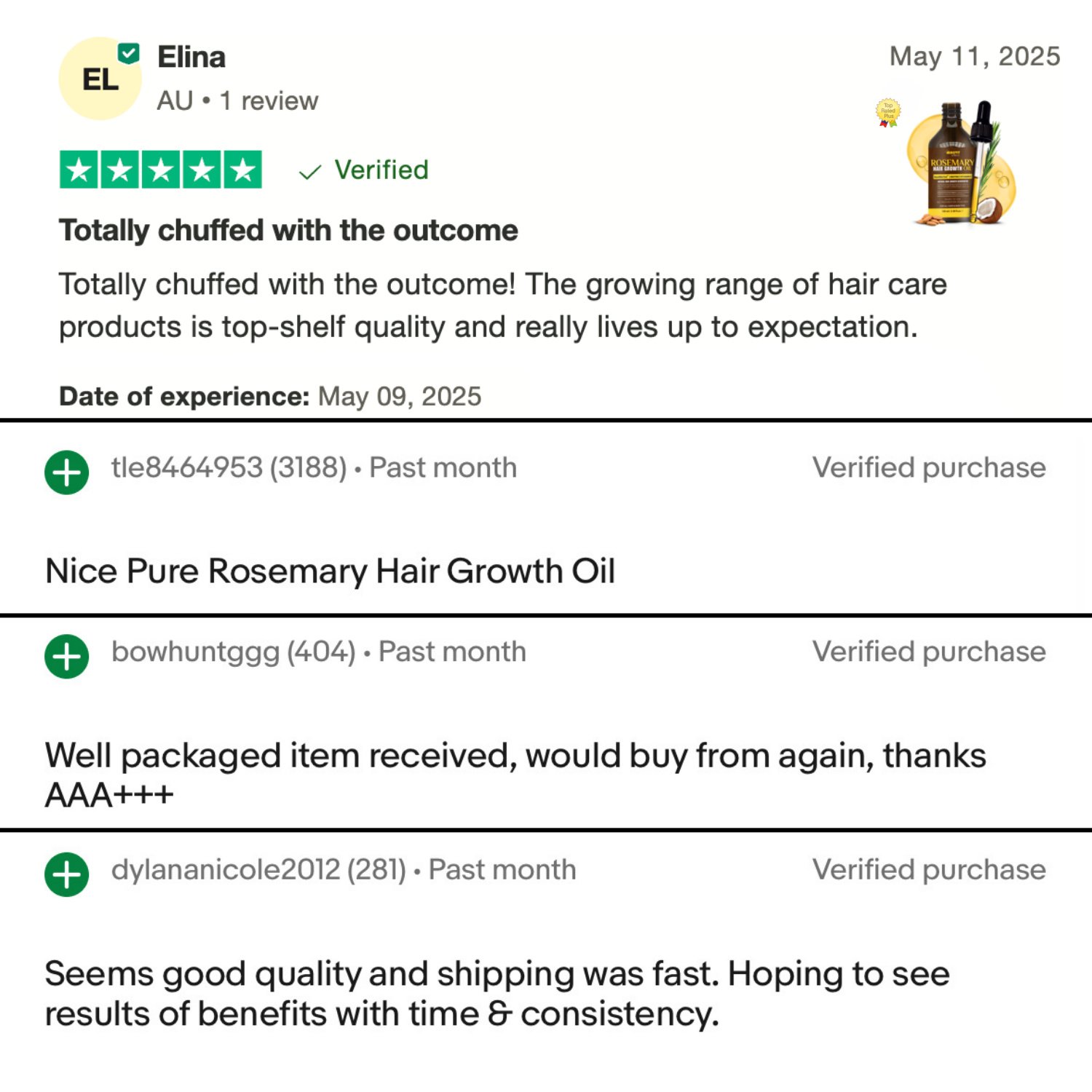Rosemary Hair Growth Oil Enriched with RootBio Tec, Biotin & Vitamin E