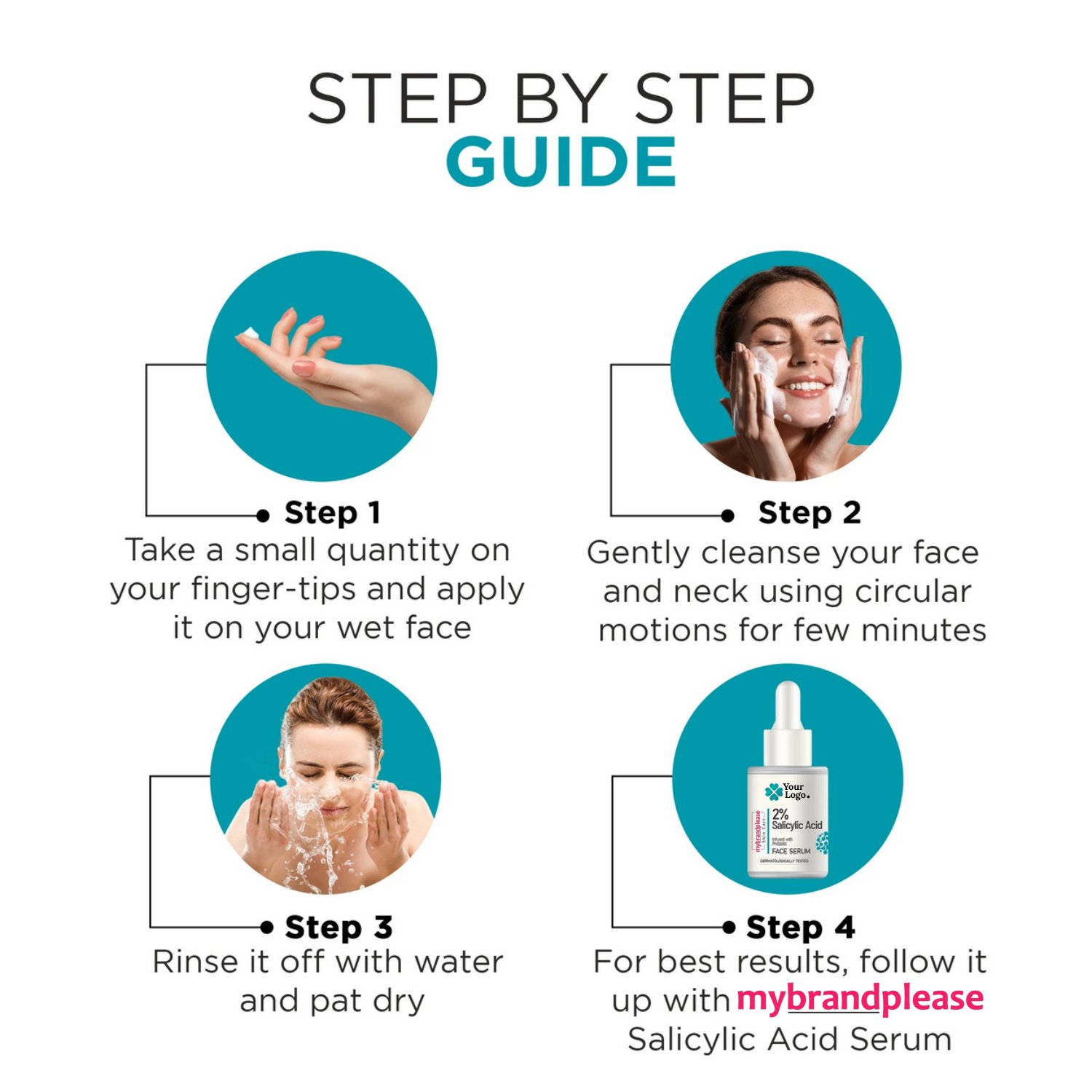 Salicylic Acid + 2 PHA + 2 AHA Complex Facewash Infused with Probiotic