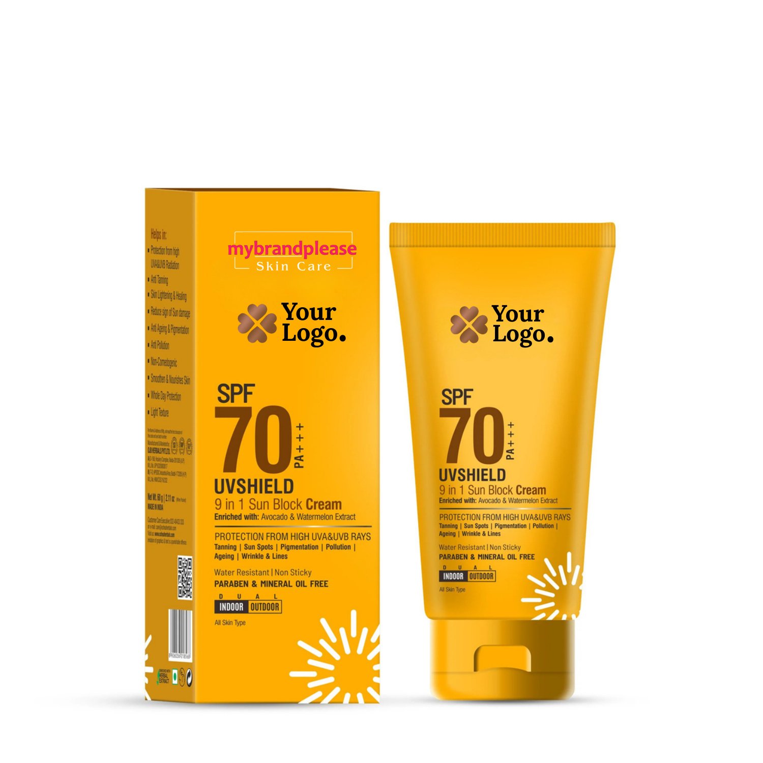 SPF 70 PA+++ Enriched with Avocado & Watermelon Extract