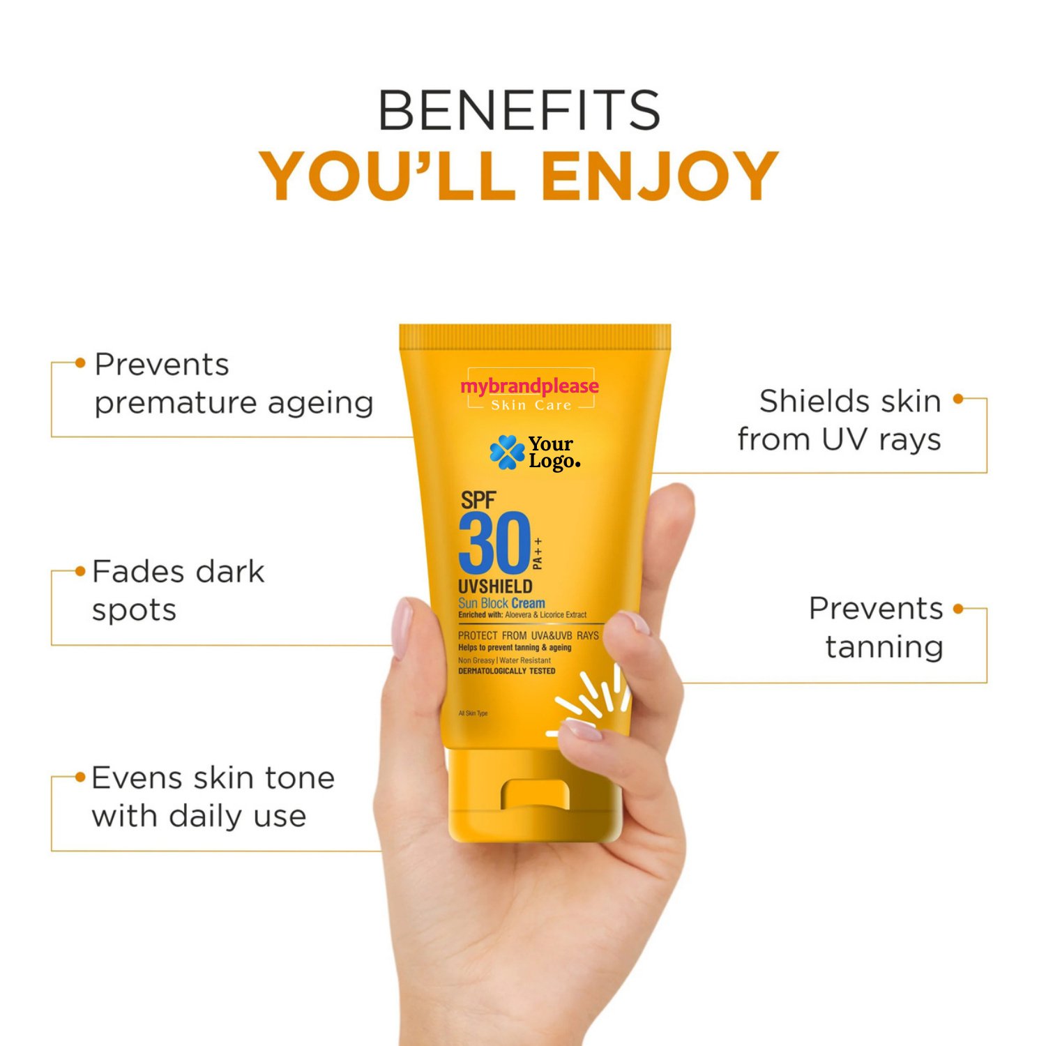 SPF30 PA+++ Enriched with Aloe Vera & Licorice Extract