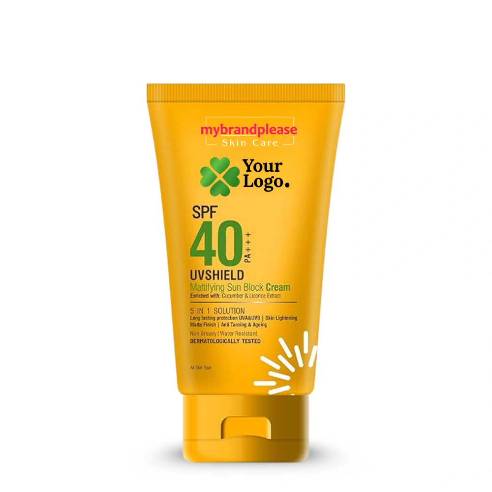 Private Label Custom Branding SPF 40 PA+++ UV Shield Moisturizer
