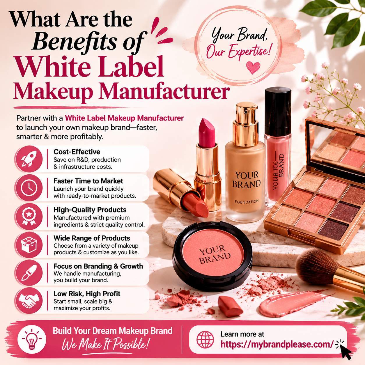 What Are the Benefits of White Label Makeup Manufacturer